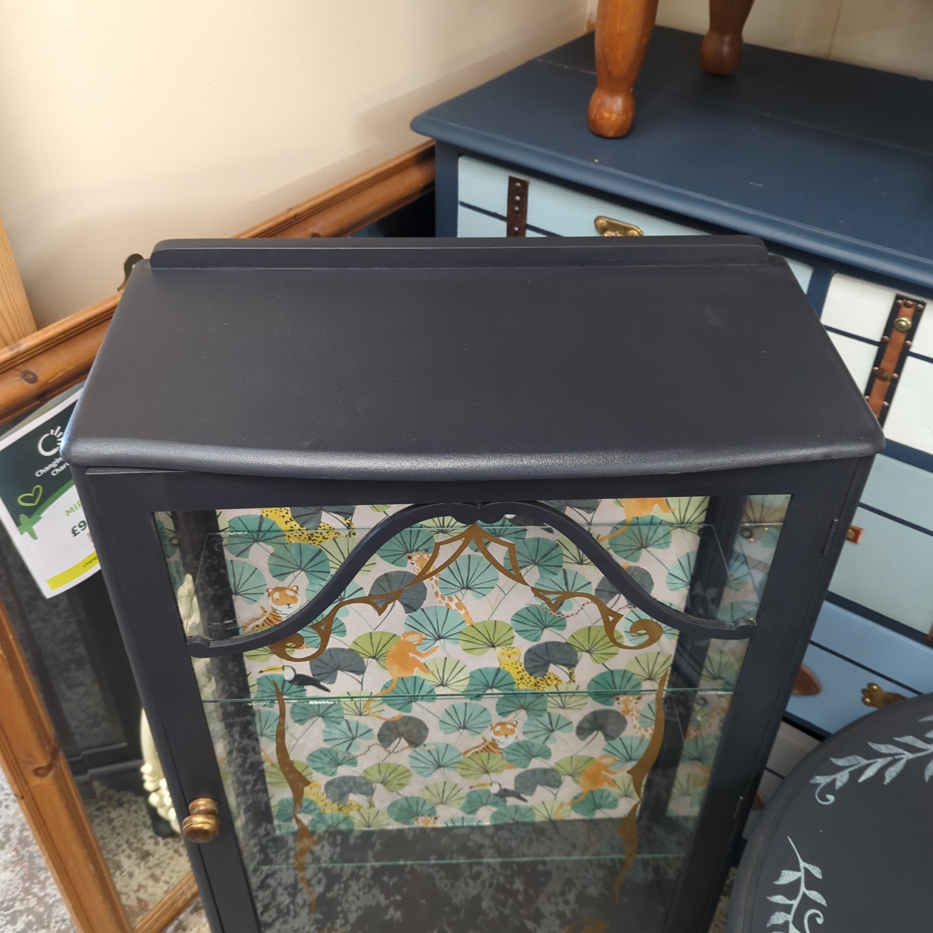 Hand Painted China Cabinet